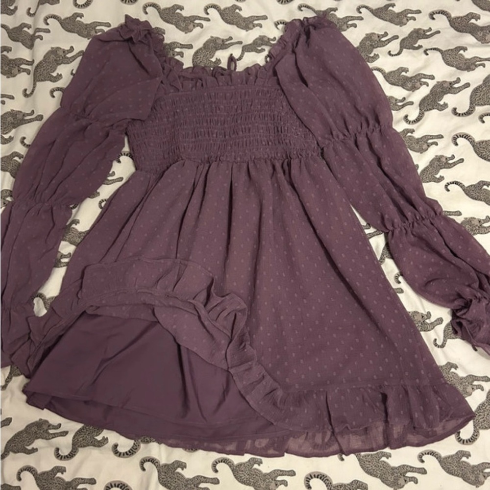 ASOS Purple Midi Dress - Picture 3 of 4